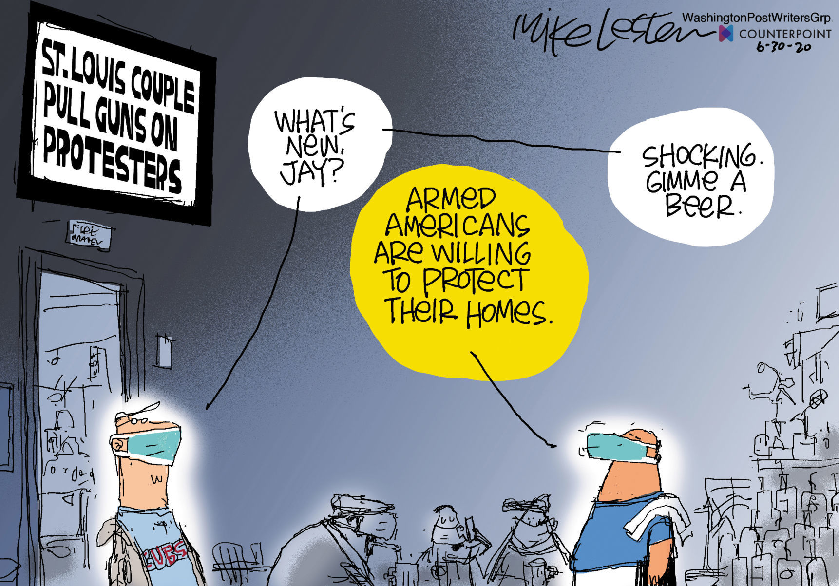 Mike Lester cartoon
